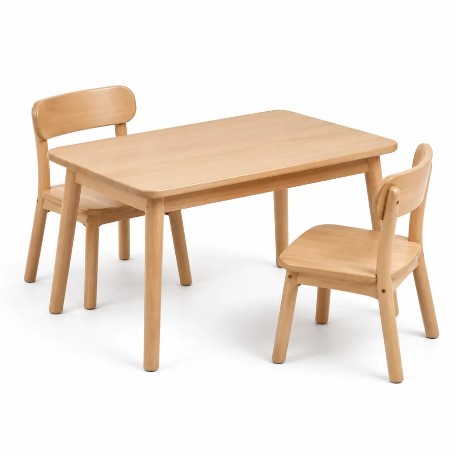 Conjunto mesa y 2 sillas «Merienda»